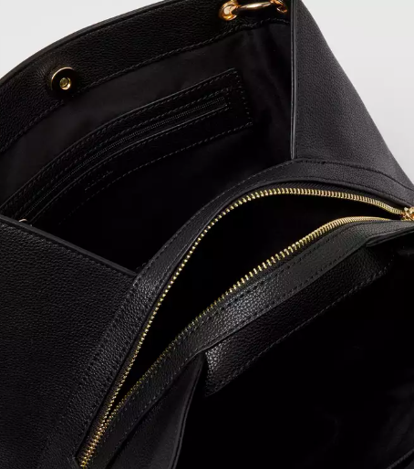 Principles Black Faux Leather ‘Kirsty’ Shoulder Bag – Ikran's Cosmetics